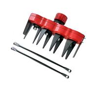Harewtwy Grass Remover Tool Attachment 2 in 1 Weeding Wheels Weeder Accessories Orchard Mower Weed Wheel Gear