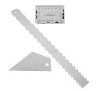 Harewtwy Guitar Neck Ruler Neck Fingerboard Pin Height Measuring Ruler Triangle Ruler Guitar Maintenance Chord Set