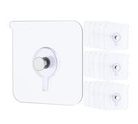 Harewtwy Heavy Duty Picture Hangers Without Nails 33 Lbs Load Adhesive Wall Hooks Picture Hooks 20PCS
