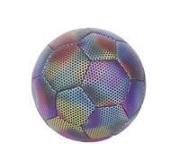 Harewtwy Holographic Soccer Ball - Glow in the Dark, Reflective, Size 5 - Perfect for Kids Easy Install