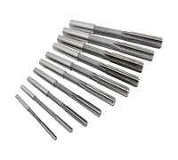 Harewtwy HSS Machine Reamer H8 Straight Shanks Chucking Reamer Milling Reamers Set Kit 3/4/5/6/7/8/9/10mm/11mm/12mm Milling Reamers Set Kit