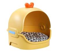 Harewtwy Indoor Cat House Waterproof Small Cat House Kitten House Semi-Closed Warm Cave Nest Cat Bed House for Small Pets Cats