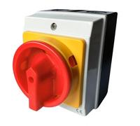 Harewtwy Main Switch Circuit Breaker 25A 4 Pin Industrial Outdoor Switch for Connecting Switches and Disconnecting Circuits Plastic Isolation Switch