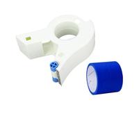 Harewtwy Masking Tape Dispenser, Easy to Grip Rounded Handles, Serrated Cutting, Labor Saving Pulley, Saves Time