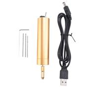 Harewtwy Mini Electric Drills Handheld Micro- USB Drill Professional Hand Drill with 3X Drill Bits