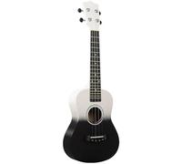 Harewtwy Mini Guitar for Beginners 23-Inch Two-Tone Wooden Four-String Ukulele Two-Color Gradient Design B