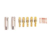 Harewtwy Nozzles Contact Tips Holders Welding Parts Set Mig Welder Consumable Accessory Fit for 15AK Torch Welding Machine 0.8 MM