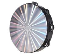 Harewtwy Orff Percussion Instrument 6 Inch Double Row Handbell Ring Drum for Children & Adults Dancing Singing Accompaniment