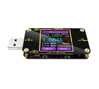 Harewtwy Power Meter Tester Current and Voltage Monitor Digital USB Color LCD Instrument PD Battery Capacity