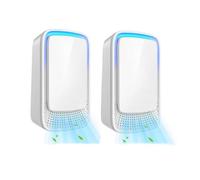 Harewtwy Quiet Plug-in Air Purifier for Home Negative Ionizer Technology for Bedroom Pet Mini Air Clean 2 Pcs UK Plug