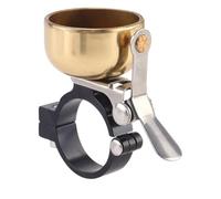 Harewtwy Retro Bicycle Bell Clear Loud Sound Mountain Bike Handlebar Ring Horn Safety Cycling Warning Alarm Gold Easy to Use