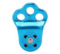 Harewtwy Rock Climbing Pulley 3 Holes Aluminum Alloy Climbing Bearing for Mountaineering Rappelling Aerial Work Exercises, Easy Install Easy to Use B