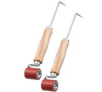 Harewtwy Roofing Smoothing Roller 40mm Silicone 2 Pcs Seam Roller with Seam Tester Probe Combo Tool for PVC/EPDM Woodworking