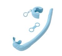 Harewtwy Soft Silicone Diving Snorkel, Portable and Foldable Design, Easy to Breathe, Suitable for Free Diving and Swimming,C