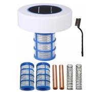 Harewtwy Solar Power Swimming Pool Water Purifier,Solar Pool-Ionizer,Swimming Pool Water Cleaner Clear Algae & Chlorine for Spa