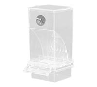 Harewtwy Transparent Bird Feeders Automatic Parrot Feeder Drinker Seed Food Container Cage for Small and Medium Parakeets