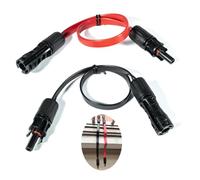 Harewtwy Ultra Flat Solar Flexible Cable Photovoltaic Extension Cord 1M 1500V 90 Degree Bend Photovoltaic Extension Cord