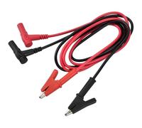 Harewtwy Universal Multimeter Test Leads with 4MM Capacitor Clips for DC Power Connection Alligator Clips and Banana Plugs Included