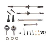 Harewtwy Upgrade Metal Gear Bridge Axle for B1 B-1 B14 B-14 B24 B-24 C14 C-14 C24 C-24 RC Car Spare Parts Metal Front Rear Axle Gear Steering Pull Rod Servo Pull Rod,Front+Rear