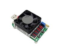 Harewtwy USB Intelligent Electronic Load Battery Aging Detector Precision Adjustable Potentiometer LD35 High Current Overpower Protection Intelligent Temperature Control Cooling Fan
