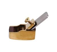 Harewtwy Violin Musical Panel Making Tool Ebony Wood Planer Flat Bottom/Convex Bottom Brass Planer Handmade Thumb Short Planer