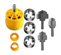 Harewtwy Water Pipe Expansion Drill with PVC Pipe Threader 1/2 3/4 1In Dies Pipe Threader Hexagon Shank Drill Bit Connection Tool