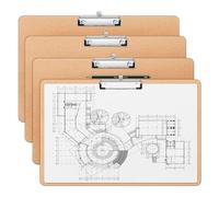 Harewtwy Wooden 11x17 Sketching Board Clipboard, Horizontal Lap Board with Pen Holder for Drawing