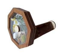 Harewtwy Wooden Handmade Kaleidoscope Kit Interactive Logic DIY Kaleidoscope Kit Children'S Classic Toy