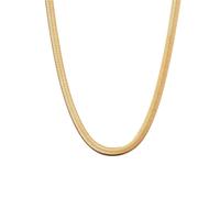 Harfi 18ct Gold Plated Herringbone Snake Chain Necklace