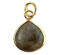 Harfi 18ct Gold Vermeil Labradorite Heart Pendant