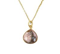 Harfi 18ct Gold Vermeil Plated Opal October Birthstone Necklace