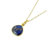 Harfi 18ct Gold Vermeil Plated Sapphire September Birthstone Necklace