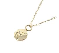Harfi Aquarius Gold Plated Constellation Star Map Pendant Charm Necklace