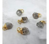 Harfi Bell Birthstone Pendant Charms - Herkimer Diamond - April - Herkimer Diamond - April