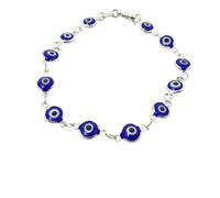 Harfi Evil Eye Rhodium Plated Silver Protection Bracelet