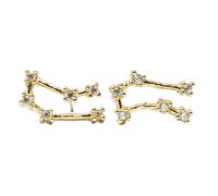 Harfi Gemini Star Sign Constellation Astrology Tiny Earrings