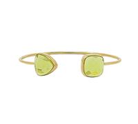 Harfi Gold Vermeil Peridot Glow August Birthstone Bangle Bracelet