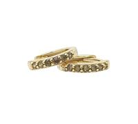 Harfi Peridot August Birthstone Small Huggie Hoop Earrings