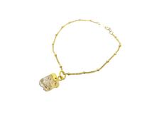 Harfi Raw Citrine November Birthstone Satellite Bracelet
