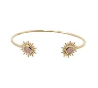 Harfi Rose Quartz October Birthstone Sunburst Bangle