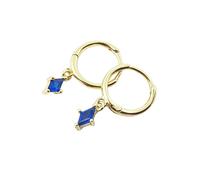 Harfi Sapphire September Birthstone Delicate Dangle Hoops