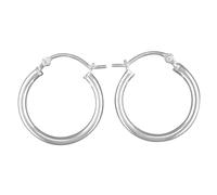 Harfi Sterling Silver 20mm Sleeper Creole-Hinged Hoop Earrings