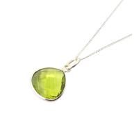 Harfi Sterling Silver Peridot August Birthstone Necklace