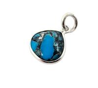 Harfi Sterling Silver Turquoise December Birthstone Pendant