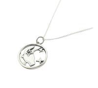 Harfi Taurus Zodiac Horoscope Charm Sterling Silver Necklace