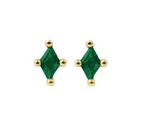 Harfi Tiny Emerald Stud May Birthstone Earrings