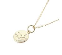 Harfi Virgo Gold Plated Constellation Star Map Pendant Charm Necklace