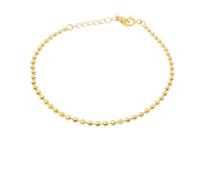 Harfi Women's Ball Bead Chain Minimalist Dainty Gold Plated Bracelet Harfi Gold One Size