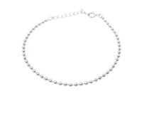 Harfi Women's Ball Bead Chain Minimalist Dainty Sterling Silver Bracelet Harfi Silver One Size