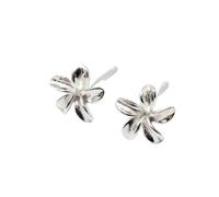 Harfi Women's Dainty Mini Tiny Flower Stud Sterling Silver Earrings Harfi Silver One Size